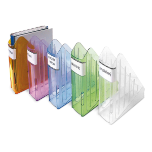 ARDA BATTERFLY PORTARIVISTE IN POLIESTERE 295X75X270 mm VERDE TRASPARENTE